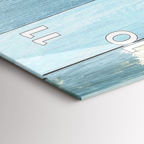 Téglalap alakú üvegóra Deszkák csíkok és héj