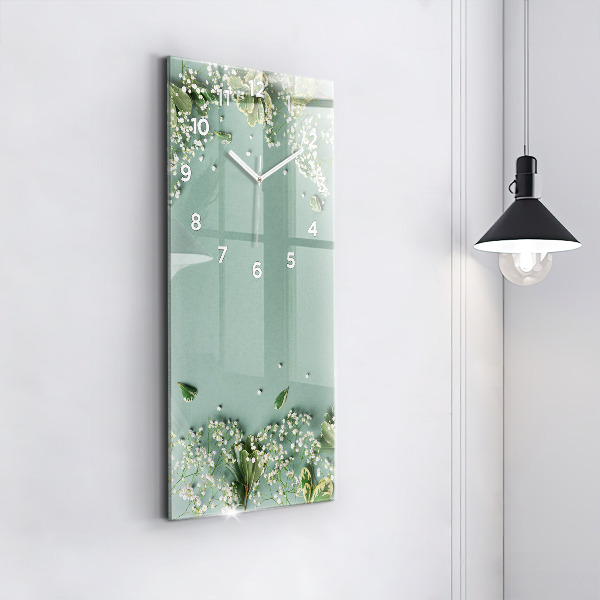 Téglalap alakú üvegóra Finom virágok