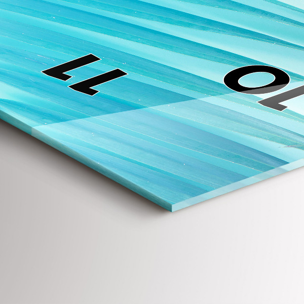 Téglalap alakú üvegóra Trópusi pálmafa