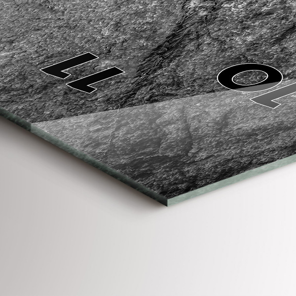 Téglalap alakú üvegóra Vulkáni kőzet