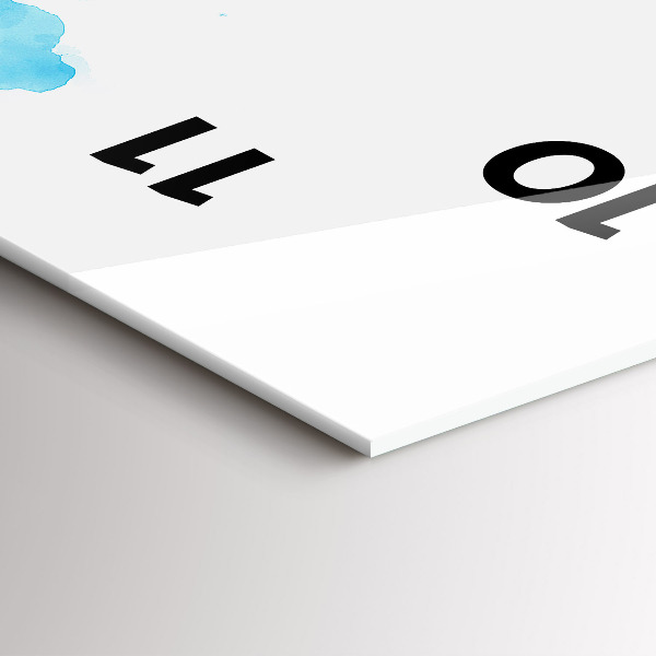 Téglalap alakú üvegóra Festett foltok