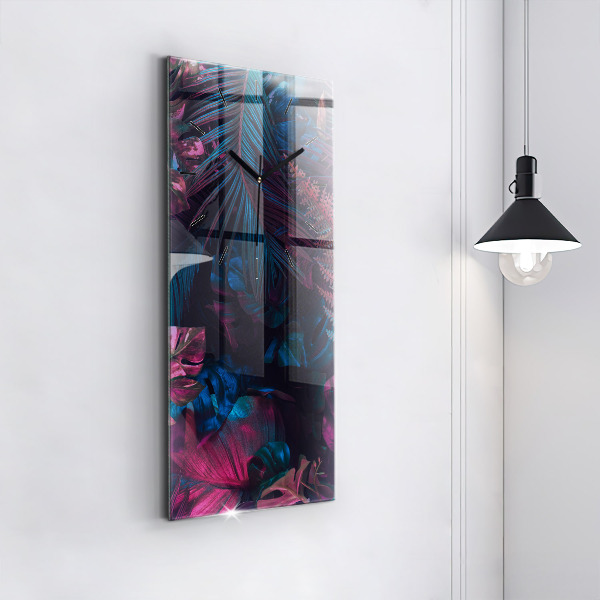 Téglalap alakú üvegóra Egzotikus virágok