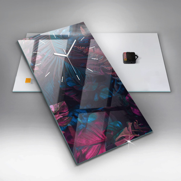 Téglalap alakú üvegóra Egzotikus virágok