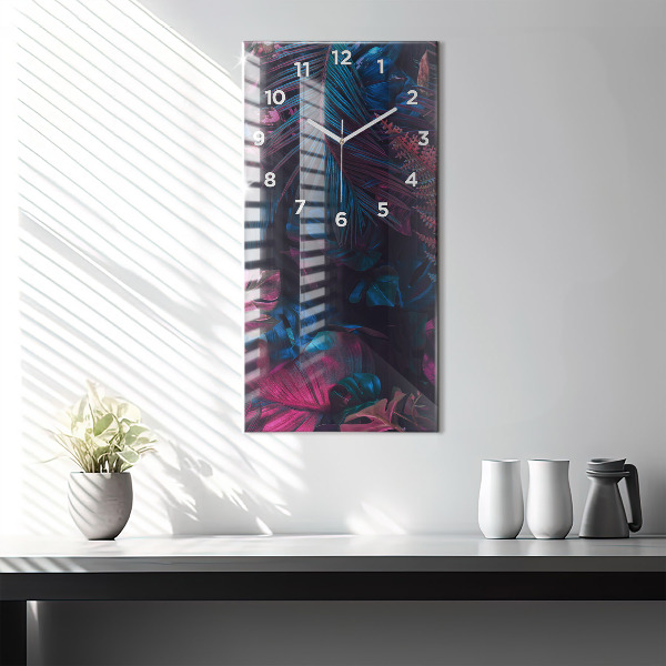 Téglalap alakú üvegóra Egzotikus virágok