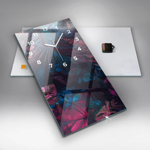 Téglalap alakú üvegóra Egzotikus virágok