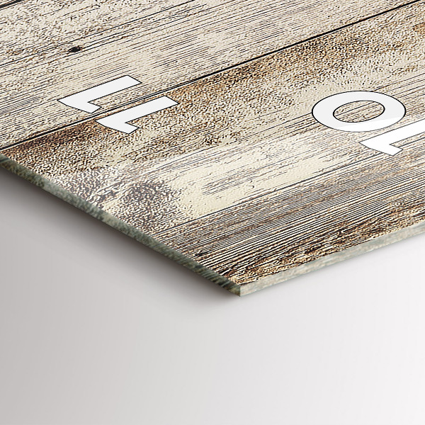 Téglalap alakú üvegóra Fa panelek