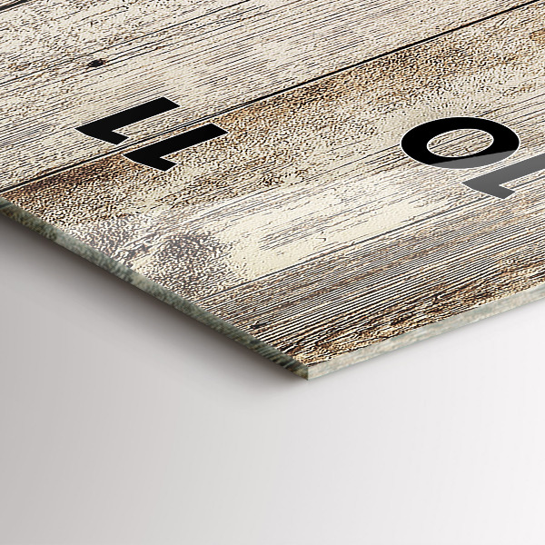 Téglalap alakú üvegóra Fa panelek