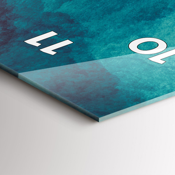 Téglalap alakú üvegóra Absztrakciós mélység