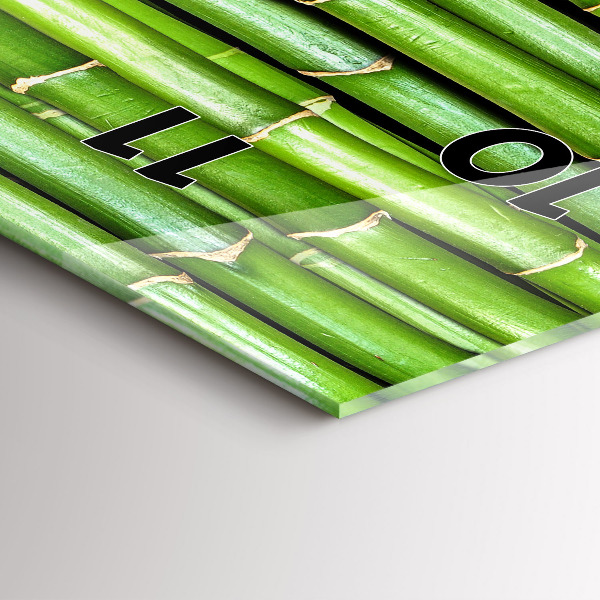 Téglalap alakú üvegóra Ázsiai bambusz
