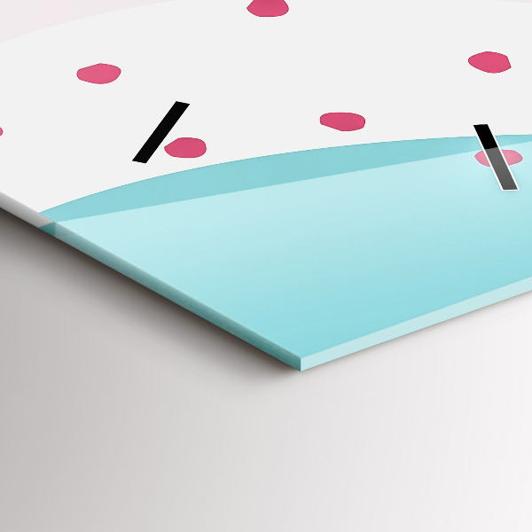 Téglalap alakú üvegóra Pasztell absztrakció