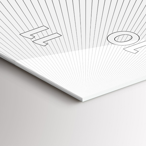 Téglalap alakú üvegóra Absztrakciós vonalak