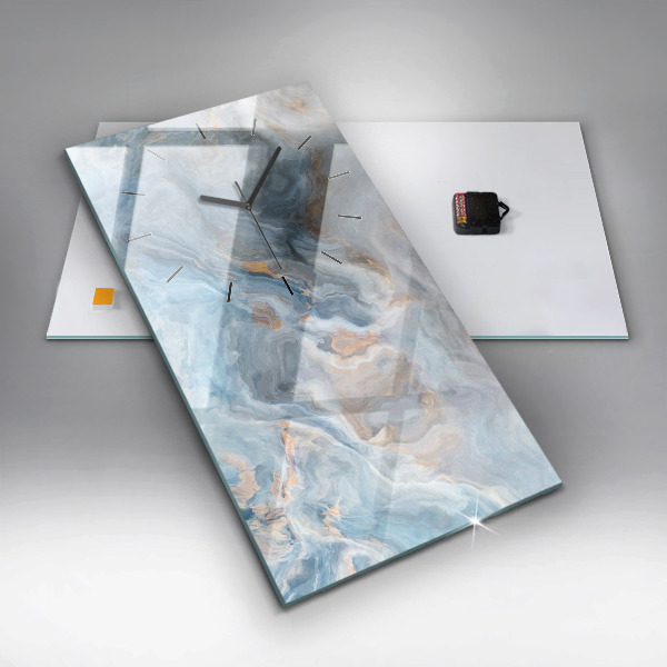 Téglalap alakú üvegóra Márvány minta