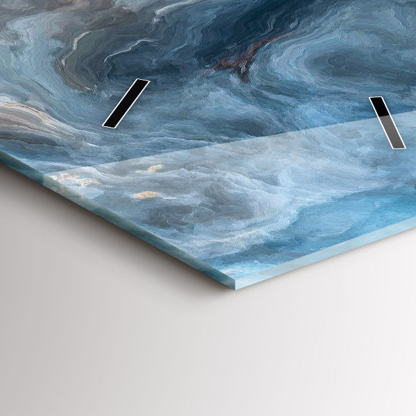 Téglalap alakú üvegóra Márvány minta