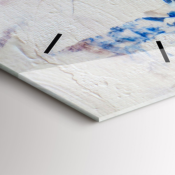 Téglalap alakú üvegóra Absztrakt festék textúra