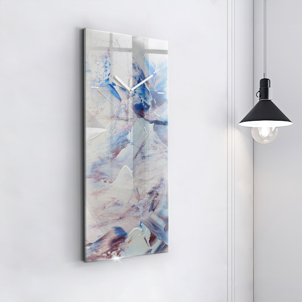 Téglalap alakú üvegóra Absztrakt festék textúra