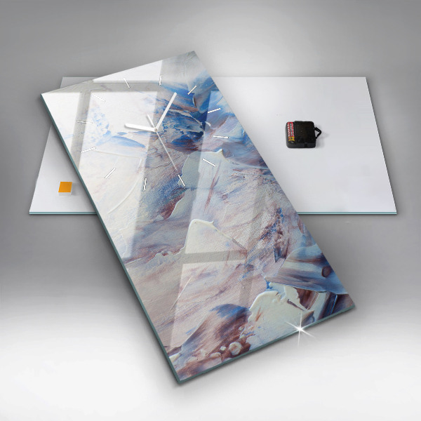 Téglalap alakú üvegóra Absztrakt festék textúra