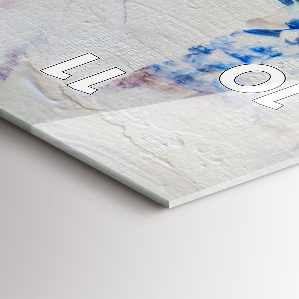 Téglalap alakú üvegóra Absztrakt festék textúra