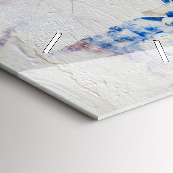 Téglalap alakú üvegóra Absztrakt festék textúra