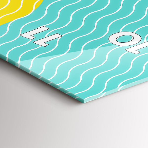 Téglalap alakú üvegóra POP absztrakció