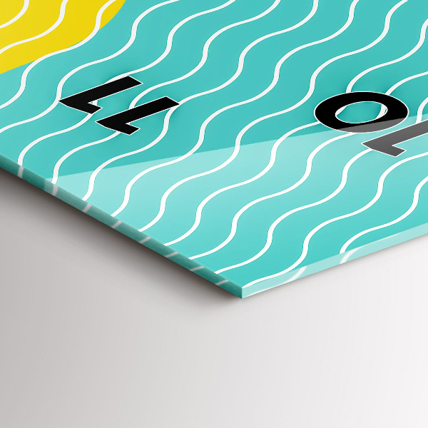 Téglalap alakú üvegóra POP absztrakció