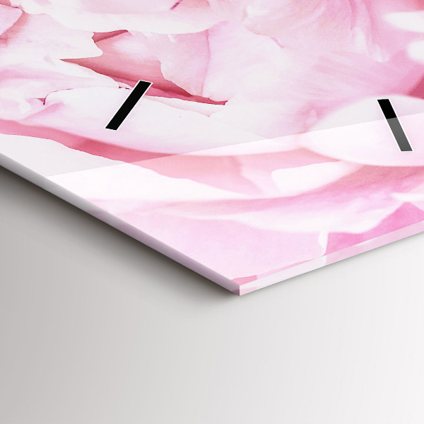 Téglalap alakú üvegóra Virágzó virágok