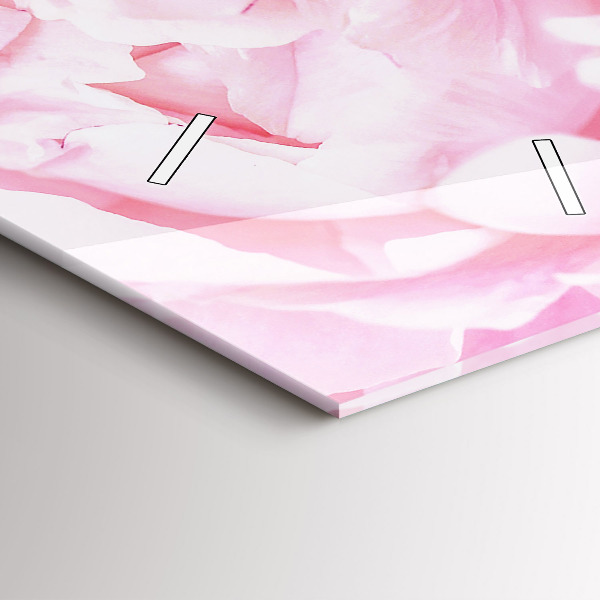 Téglalap alakú üvegóra Virágzó virágok