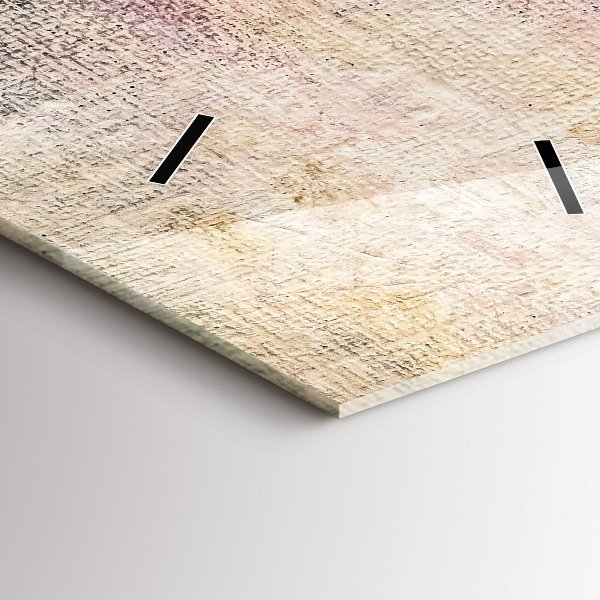 Téglalap alakú üvegóra Festett absztrakció