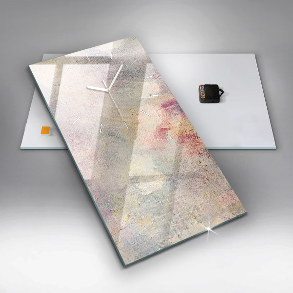 Téglalap alakú üvegóra Festett absztrakció