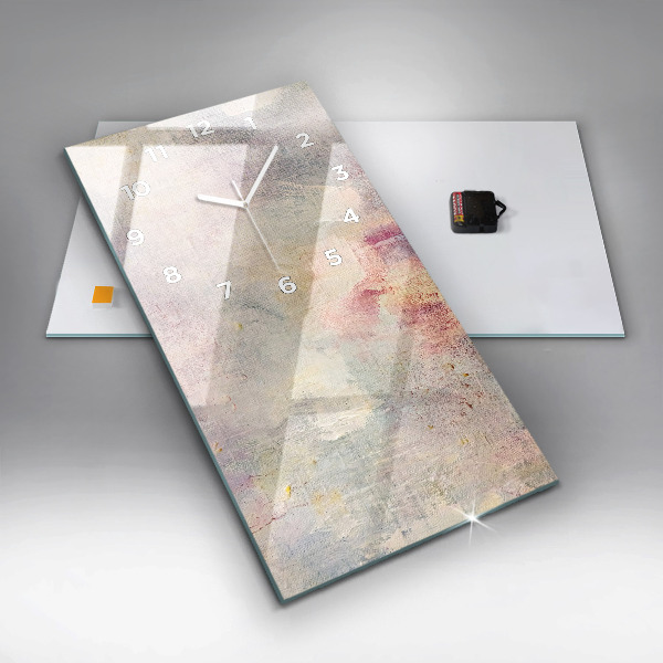 Téglalap alakú üvegóra Festett absztrakció