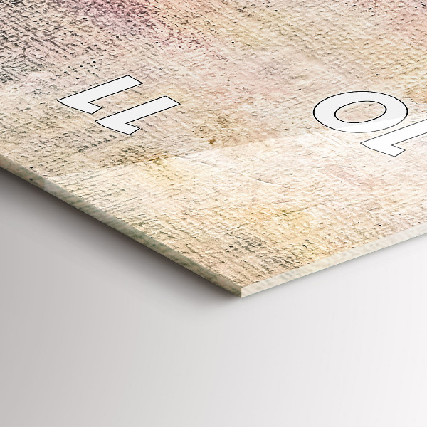 Téglalap alakú üvegóra Festett absztrakció