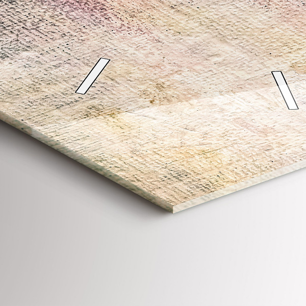 Téglalap alakú üvegóra Festett absztrakció