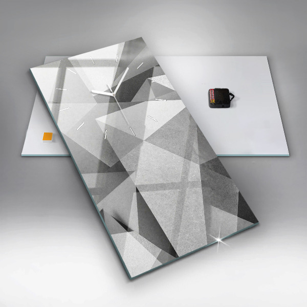 Téglalap alakú üvegóra Szürke geometriai absztrakció