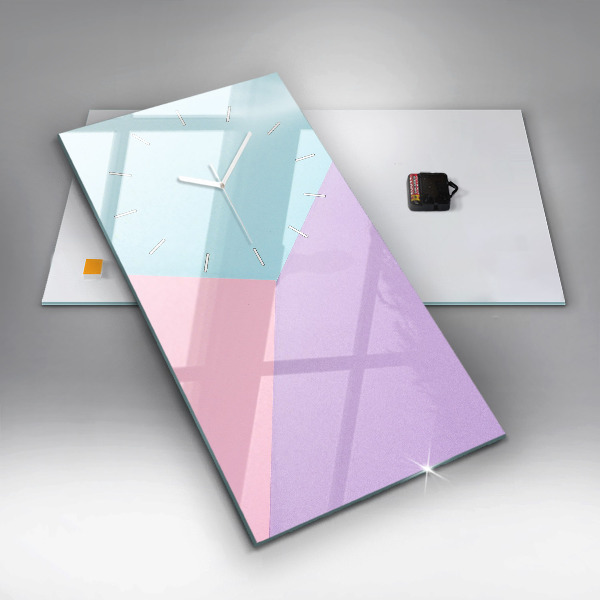 Téglalap alakú üvegóra Pasztell mintás