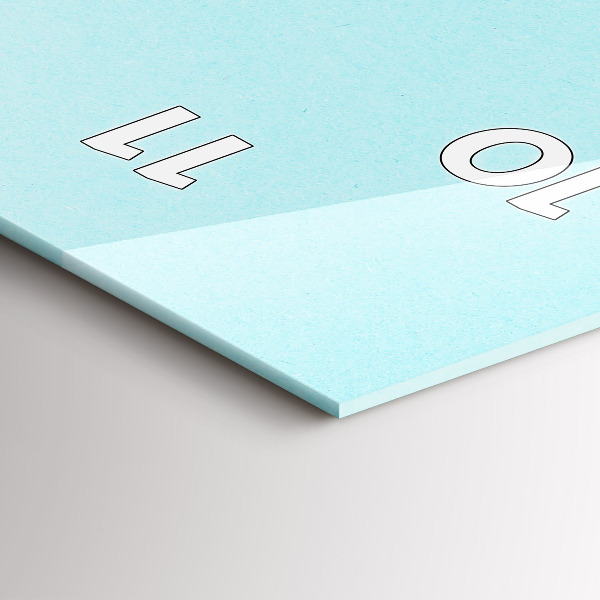 Téglalap alakú üvegóra Pasztell mintás