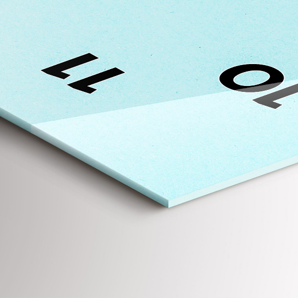 Téglalap alakú üvegóra Pasztell mintás