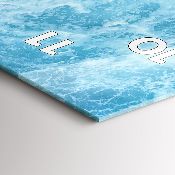 Téglalap alakú üvegóra Tengervíz