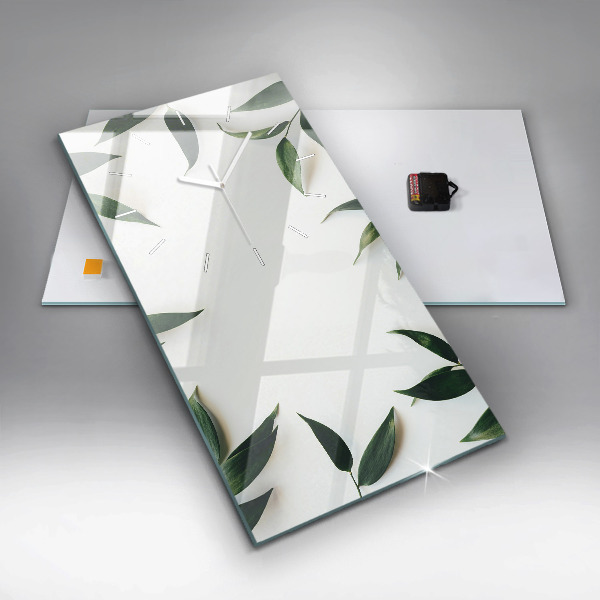 Téglalap alakú üvegóra Levélkeret