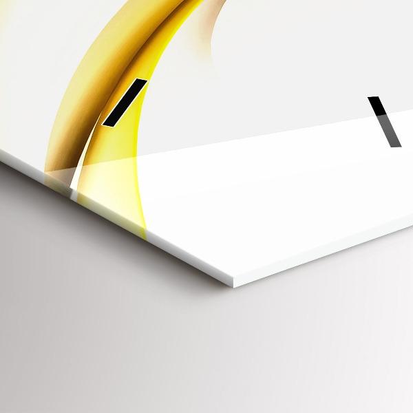 Téglalap alakú üvegóra Absztrakt hullám