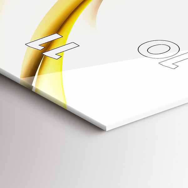 Téglalap alakú üvegóra Absztrakt hullám