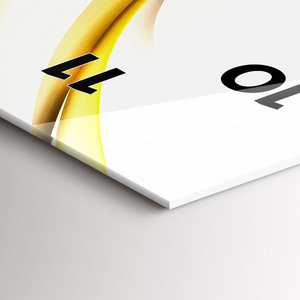 Téglalap alakú üvegóra Absztrakt hullám