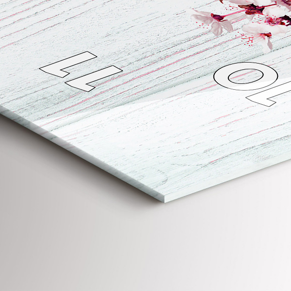 Téglalap alakú üvegóra Tavaszi virágok