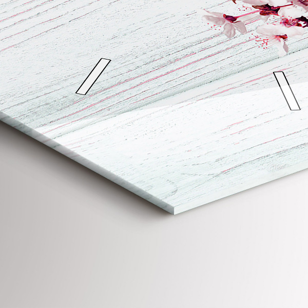 Téglalap alakú üvegóra Tavaszi virágok