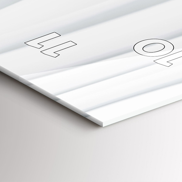 Téglalap alakú üvegóra Hullámok textúrája