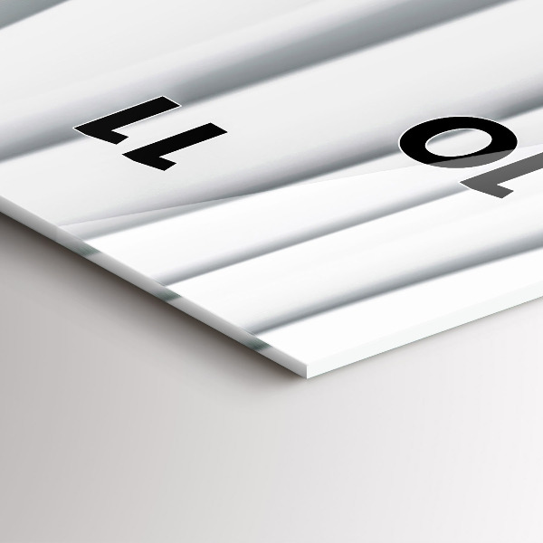 Téglalap alakú üvegóra Hullámok textúrája