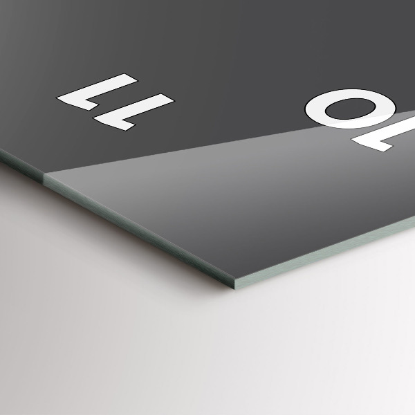 Téglalap alakú üvegóra Szürke szín