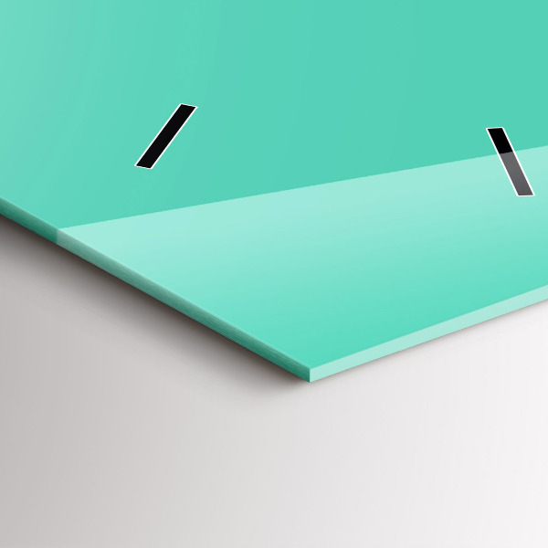 Téglalap alakú üvegóra Türkiz színű