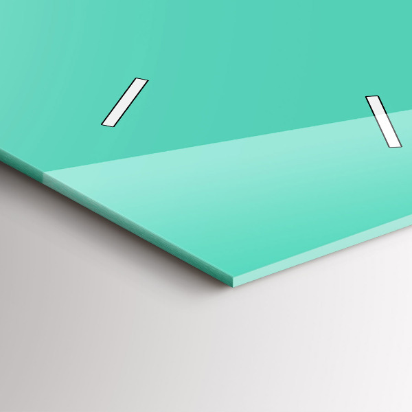 Téglalap alakú üvegóra Türkiz színű