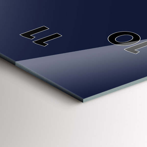 Téglalap alakú üvegóra Színe sötétkék