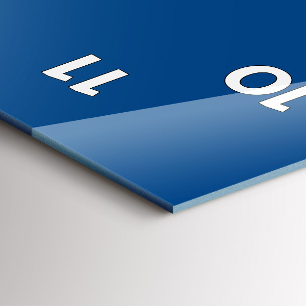 Téglalap alakú üvegóra Kék szín