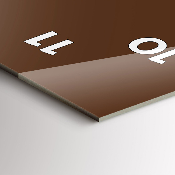 Téglalap alakú üvegóra Barna színű